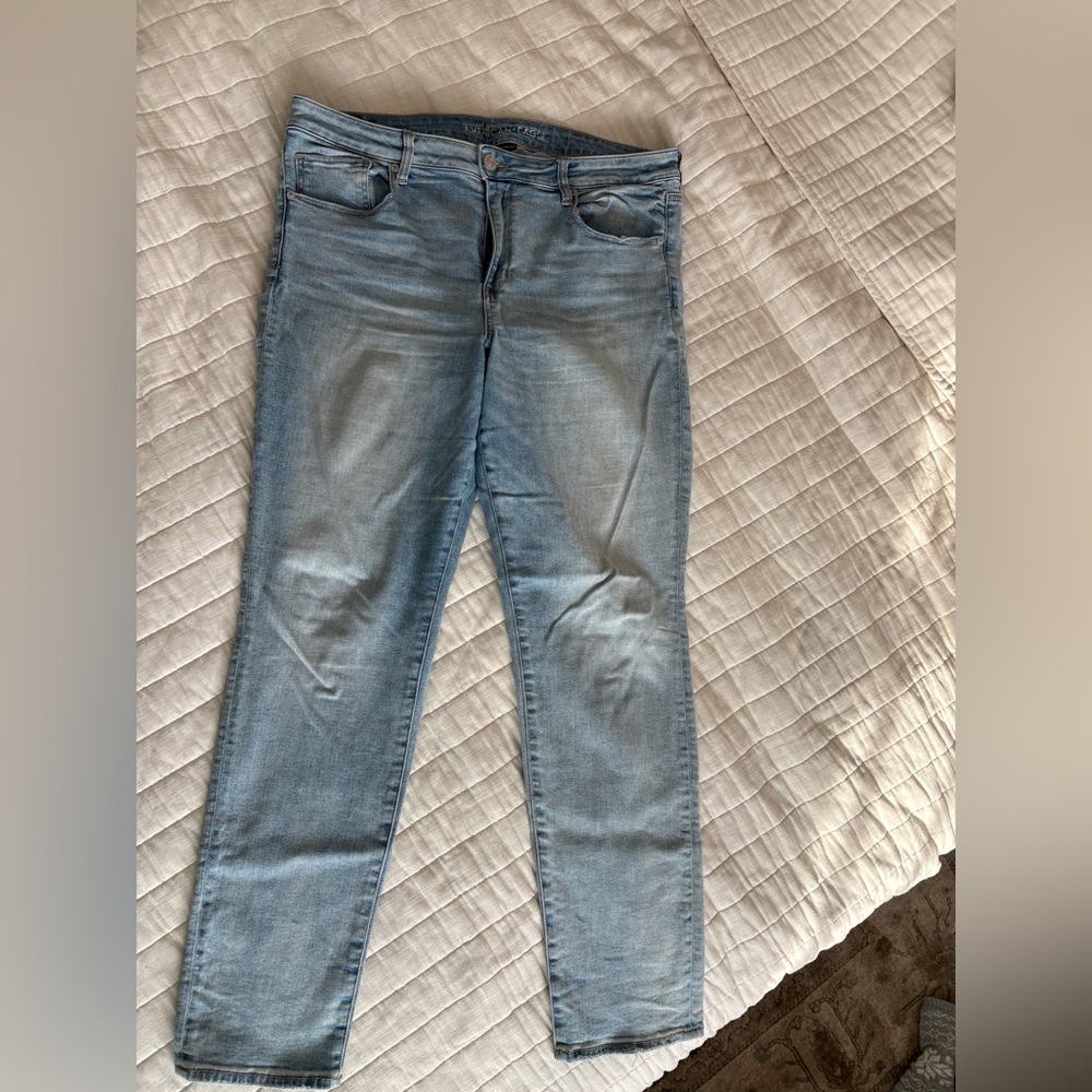 American Eagle Outfitters Light Blue Skinny Jeans Sz 18 Long